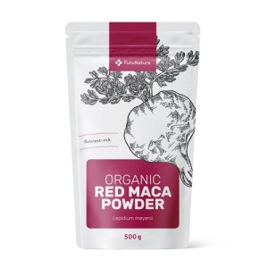 FutuNatura, Organic Red Maca Powder - pulbere de maca roșie, 500 g