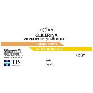 Glicerină cu propolis și gălbenele soluție, 25 ml, Tis Farmaceutic - Img 2