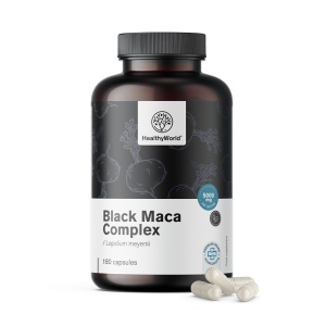 HealthyWorld, Black Maca Complex - extract de maca neagră, 180 capsule - Img 2