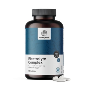 HealthyWorld, Electrolyte Complex - complex de electroliți, 180 capsule - Img 2