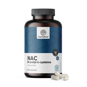 HealthyWorld, NAC 500 mg, 180 capsule - Img 2