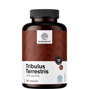 HealthyWorld, Tribulus Terrestris - supliment alimentar destinat susținerii vitalității masculine, 180 capsule