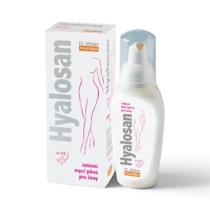 Hyalosan, spumă pentru igiena intimă feminină, cu acid hialuronic, 150 ml, Dr. Müller Pharma