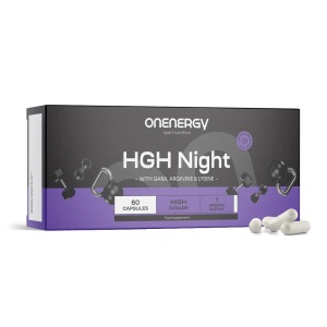 OnEnergy, HGH Night - supliment alimentar destinat susținerii organismului în perioadele cu activitate fizică intensă, 60 capsule - Img 2