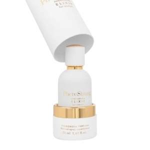 PheroStrong Elixir, parfum cu feromoni pentru femei, cu note de mosc alb, ambră și vanilie de Madagascar, alb, 50 ml, Medica-Group - Img 4