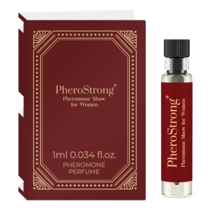 PheroStrong Show For Women, mostră parfum cu feromoni pentru femei, cu note de lichior, trandafir turcesc și scorțișoară, 1 ml, Medica-Group