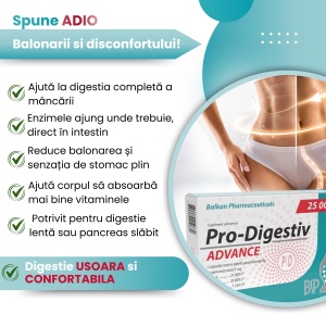 Pro Digestiv Advance, 25000, 20 capsule, Balkan Pharmaceuticals - Img 4