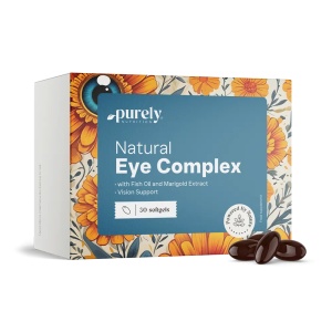 Purely Nutrition, Natural Eye Complex - supliment alimentar destinat susținerii vederii, 30 capsule moi - Img 2