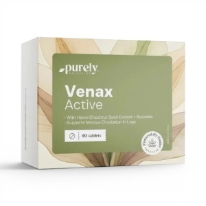 Purely Nutrition, Venax Active - supliment alimentar pentru susținerea sistemului circulator, 60 tablete