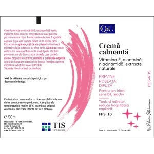 Q4U Cremă calmantă, 50 ml, Tis Farmaceutic - Img 2