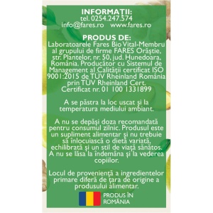 Rău de mișcare pentru copii D161, 20 comprimate, Fares - Img 3