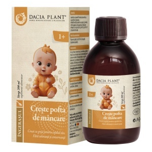 Sirop Crește Poftă de Mâncare Îngerașul, 200 ml, Dacia plant