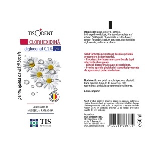 Tisodent Clorhexidină gel, 50 ml, Tis Farmaceutic - Img 2