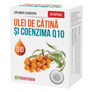 Ulei de Cătină și Coenzima Q10, 30 capsule, Parapharm