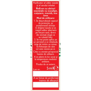 Ulei nazal roll-on Biosept, A27, 5 ml, Fares - Img 2