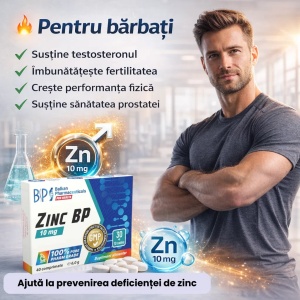 Zinc BP 10 mg, 40 comprimate, Balkan Pharmaceuticals - Img 3