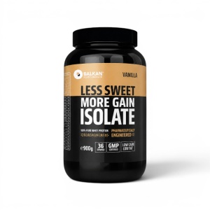 100% Whey Protein Isolate, Vanilie, 900 g, Balkan Pharmaceuticals
