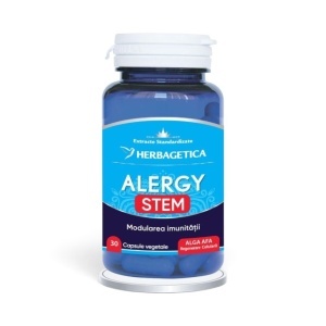Alergy Stem, supliment alimentar destinat susținerii imunității și confortului respirator în perioadele cu alergii sezoniere, 30 capsule, Herbagetica