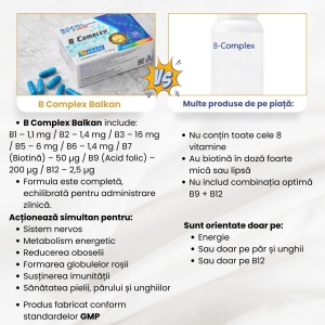 B-Complex, 30 capsule, Balkan Pharmaceuticals - Img 7