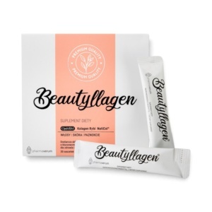 Beautyllagen® Colagen Marin 5.000 mg, cu Acid Hialuronic și Biotină, susține elasticitatea pielii, părul și unghiile, aromă de portocală, 30 plicuri, Pharmaverum - Img 2