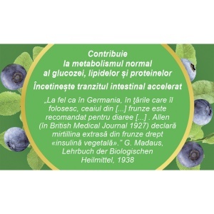 Ceai Afin frunze D136, contribuie la metabolismul normal al glucidelor și ajută la menținerea unui tranzit intestinal normal, 50 g, Fares - Img 4
