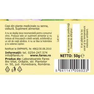 Ceai curățarea colonului, D82, 50 g, Fares - Img 5