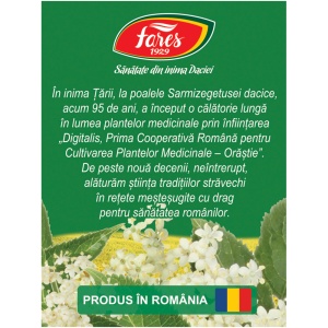 Ceai de Soc R39, susține sănătatea căilor respiratorii, contribuie la eliminarea excesului de apă din organism, 20 plicuri, Fares - Img 3