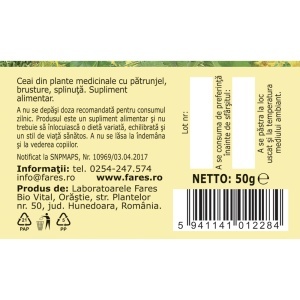Ceai Diuretic U67, 50 g, Fares - Img 5