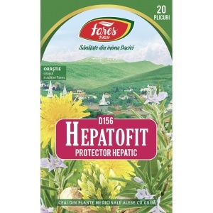 Ceai Hepatofit D156, 20 plicuri, Fares - Img 2