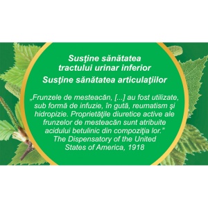 Ceai Mesteacăn frunze U 92, 50 g, Fares - Img 4