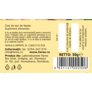 Ceai Teci de Fasole U 93, 50 g, Fares - Img 5
