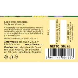 Ceai Trei Frați Pătați P 141, 50 g, Fares - Img 5