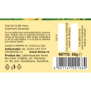 Ceai Turiță Mare iarbă U 96, 50 g, Fares - Img 5