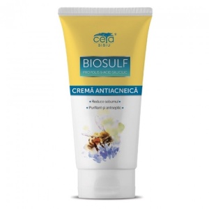 Cremă antiacneică cu biosulf propolis și acid salicilic, 50 ml, Ceta Sibiu