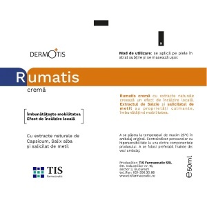 DermoTis Rumatis cremă, 50 ml, Tis Farmaceutic - Img 3