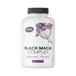 Erefit, Black Maca Complex - extract de maca neagră, 200 capsule
