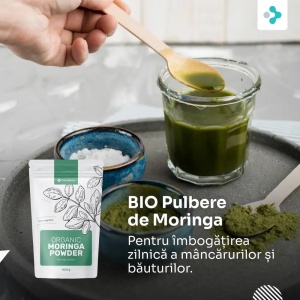 FutuNatura, Organic Moringa Powder - pulbere de moringa, 400 g - Img 2