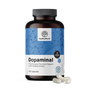 HealthyWorld Dopaminal - supliment alimentar pentru susținerea funcționării psihologice normale, energiei și reducerii oboselii, 120 capsule - Img 2