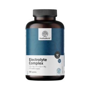 HealthyWorld, Electrolyte Complex - complex de electroliți, 180 capsule