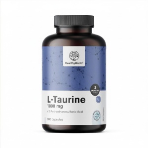 HealthyWorld, L-Taurine 1000 mg, 180 capsule