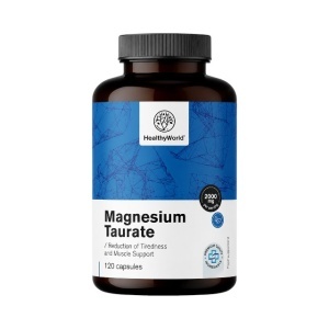HealthyWorld, Magnesium Taurate - taurat de magneziu, 120 capsule