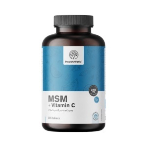 HealthyWorld, MSM + Vitamin C, 365 tablete