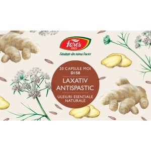 Laxativ antispastic D158, capsule care ajută la reducerea constipației, reglarea tranzitului intestinal și calmarea crampelor abdominale, 20 capsule, Fares - Img 4