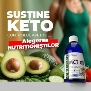 MCT Oil, supliment alimentar destinat susținerii energiei și metabolismului, 500 ml, Balkan Pharmaceuticals - Img 5