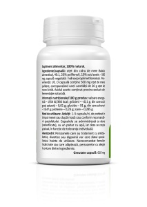 Oțet din cidru de mere, 500 mg, cu 20% polifenoli și 10% acid acetic, susține digestia și tranzitul intestinal, 60 capsule, Zenyth - Img 2