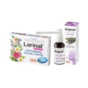 Pachet Gât Iritat – Larinal Comprimate de Supt + Anginal Spray, Dr. Müller Pharma