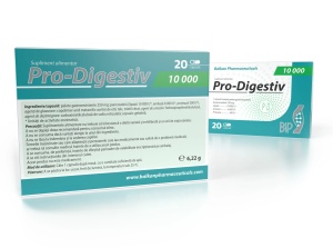Pro Digestiv, supliment alimentar destinat susținerii digestiei și absorbției nutrienților, 10000, 250 mg, Balkan Pharmaceuticals - Img 2