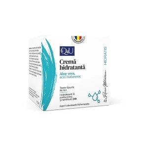 Q4U Cremă hidratantă cu Aloe vera, 50 ml, Tis Farmaceutic