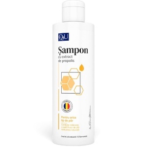 Q4U Șampon cu Propolis și Climbazol, ajută la reducerea mătreții și îndepărtarea scuamelor, 250 ml, Tis Farmaceutic