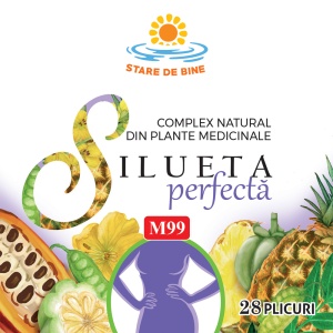 Silueta Perfectă Complex M99, ajută la controlul greutății și apetitului, susține senzația de sațietate, 28 plicuri, Fares - Img 2